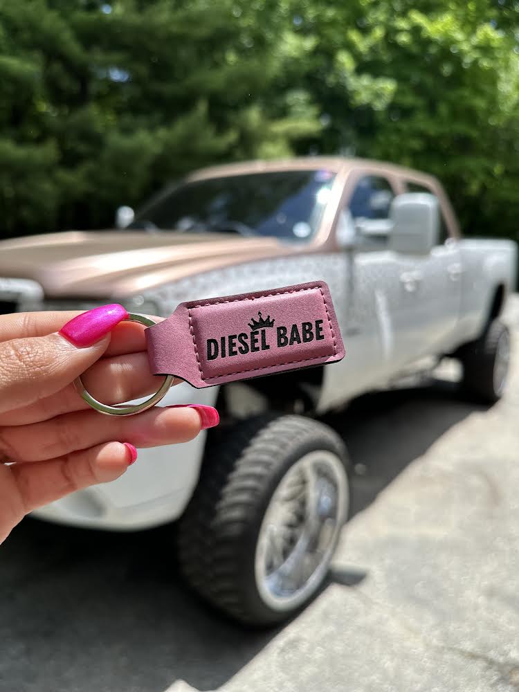 Diesel Babe Leather Keychain