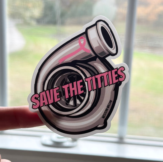 Save the Titties Sticker