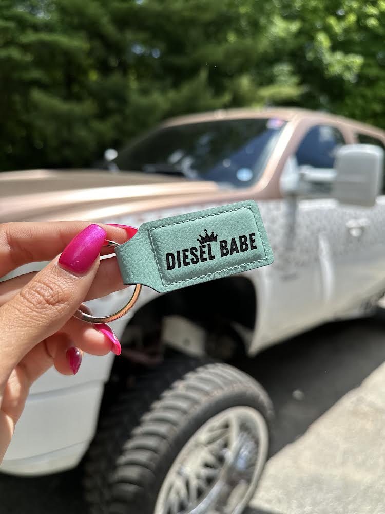 Diesel Babe Leather Keychain