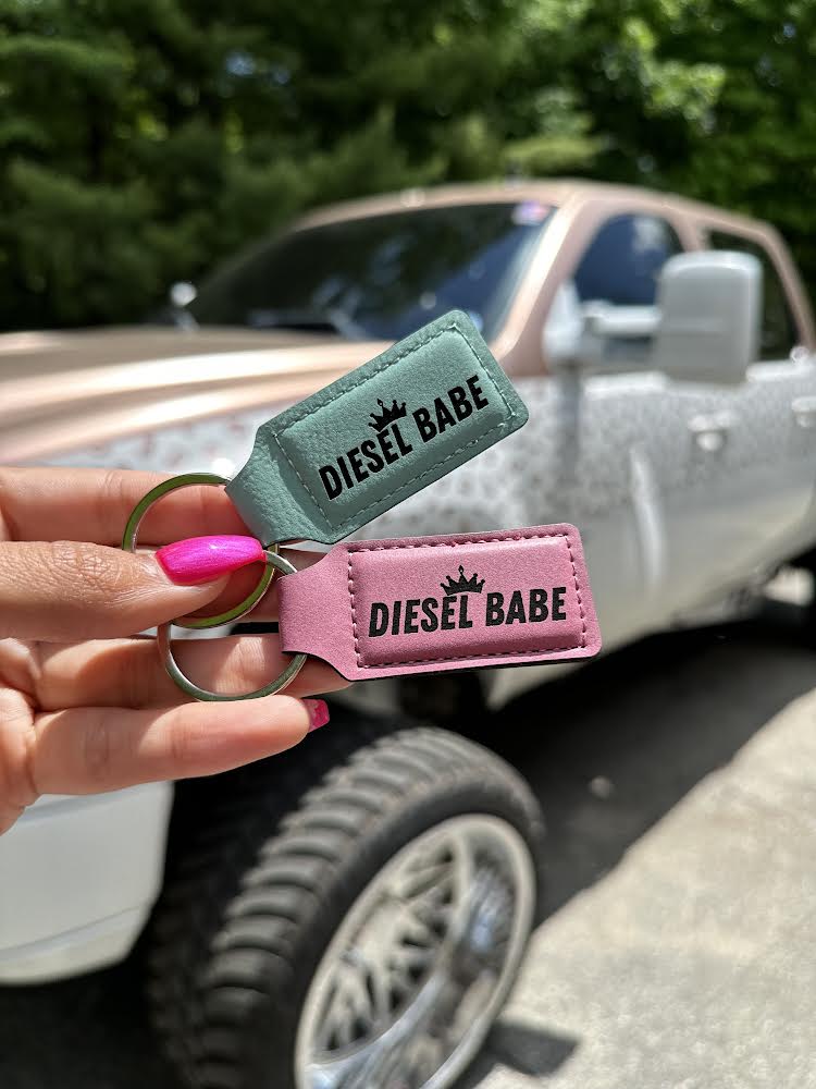 Diesel Babe Leather Keychain