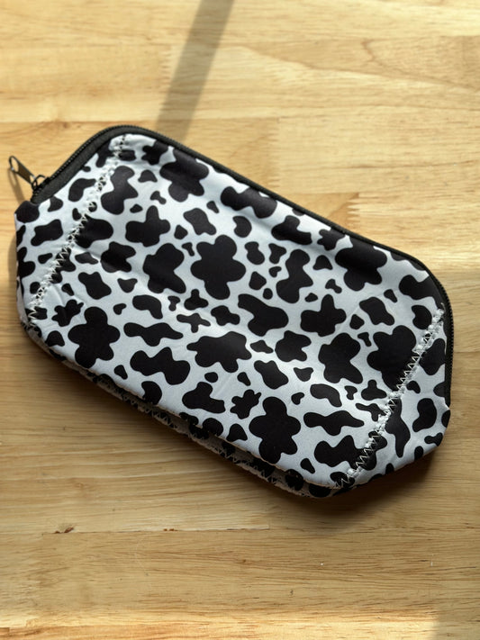 Cow Print Cosmetic Bag