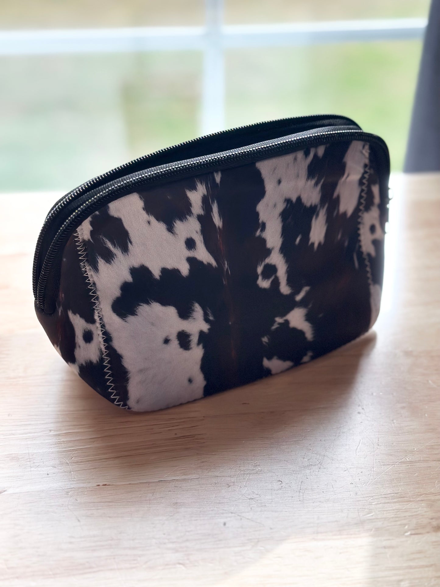 Cowhide Cosmetic Bag