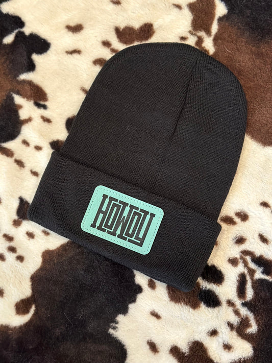 Howdy Teal Beanie