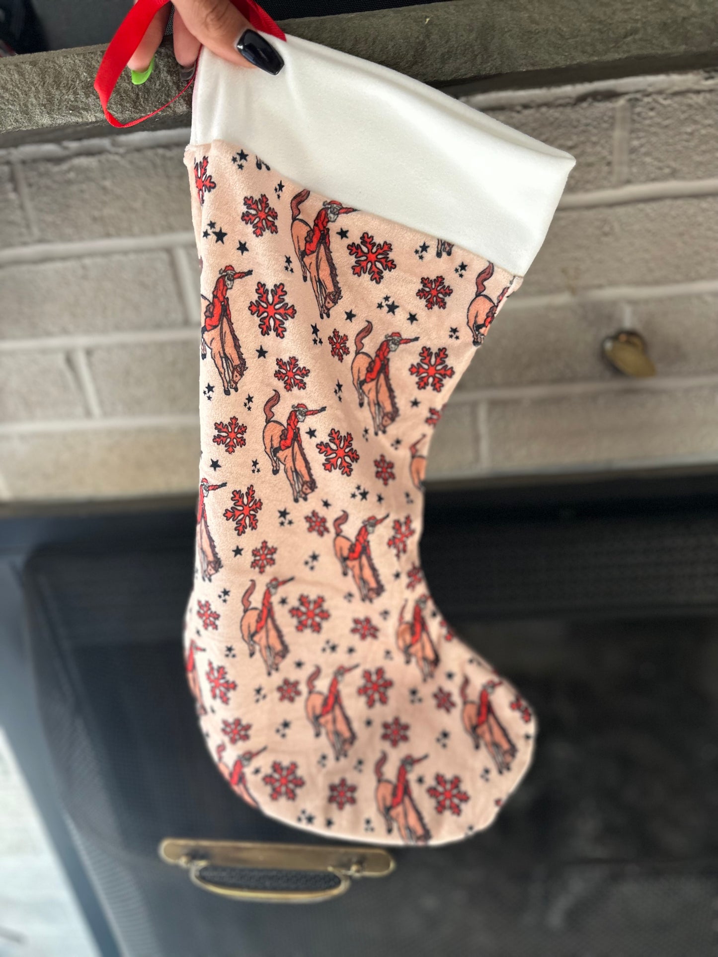 Bucking Santa Stocking